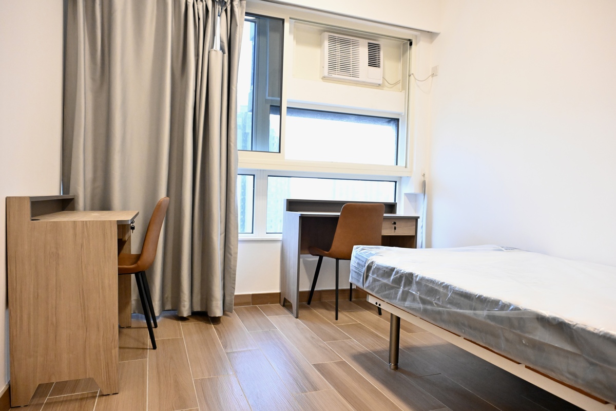 切合所需: 青年綠洲單位分為一人和二人房間,面積由約179至240平方呎不等,月租約為市值租金一半。