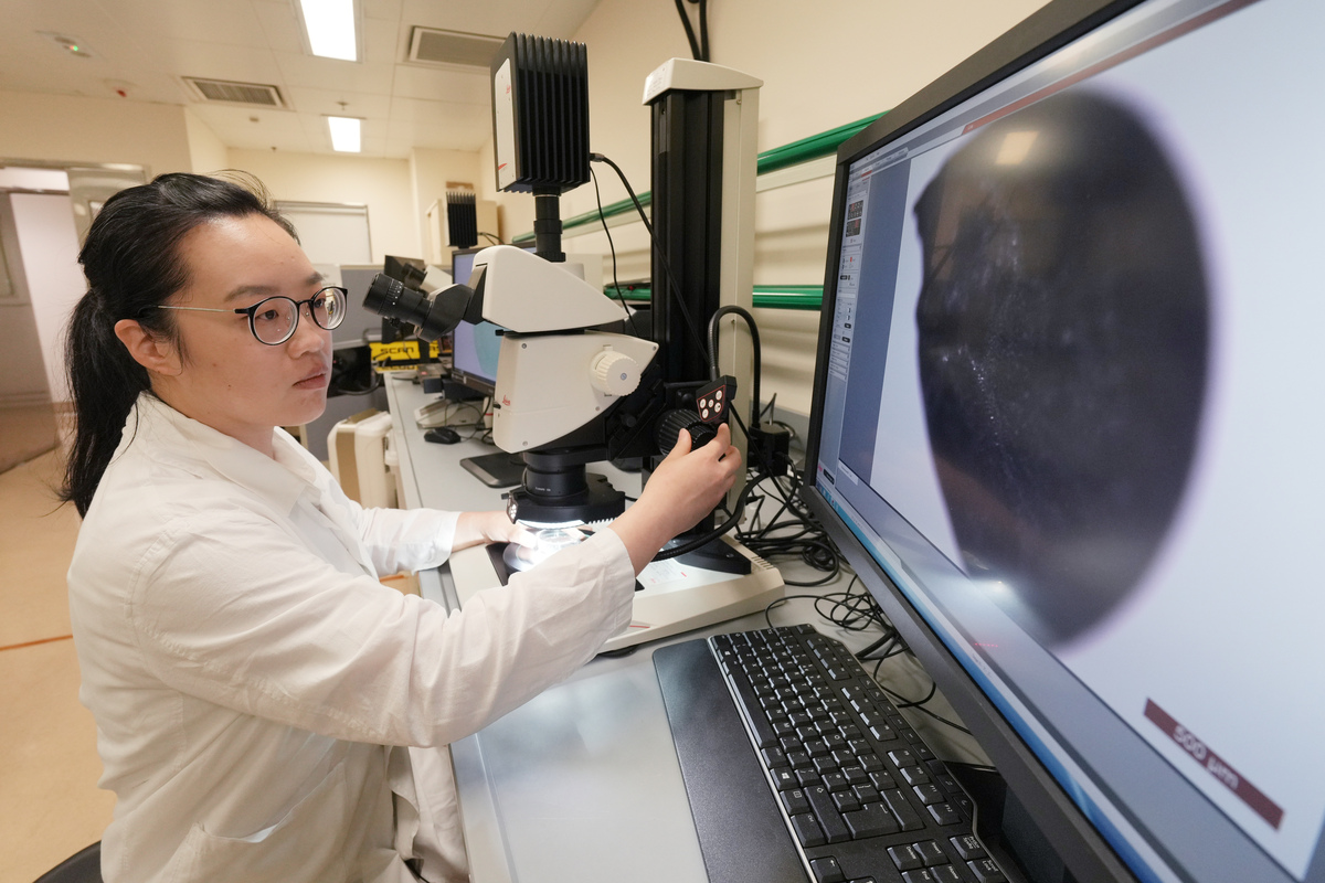 設備齊全:  永久大樓的中藥標本實驗室將備有立體顯微鏡、標本自動數碼化設備等儀器，衞生署植物分類學家黃麗麗表示，對標本製作、保養、數碼化等工序均有幫助。