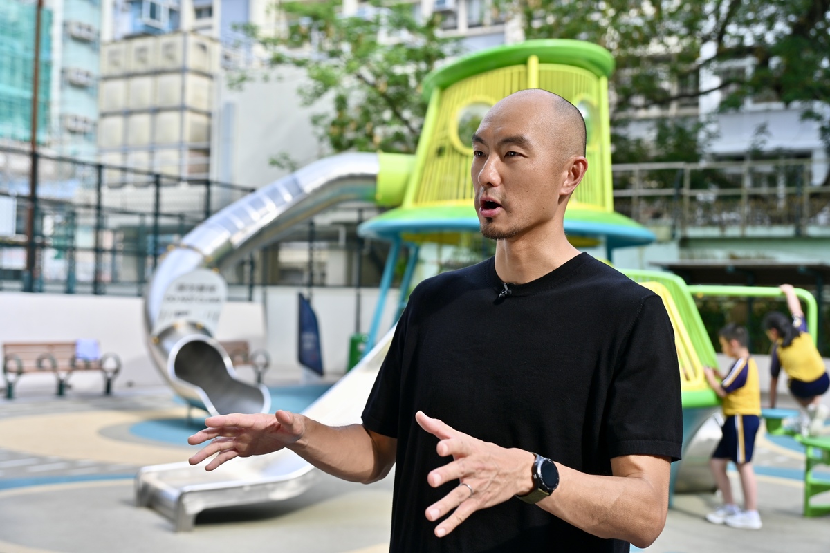 細心傾聽:  蕭健偉設計塘尾道兒童遊樂場前，收集了不少兒童的意見。