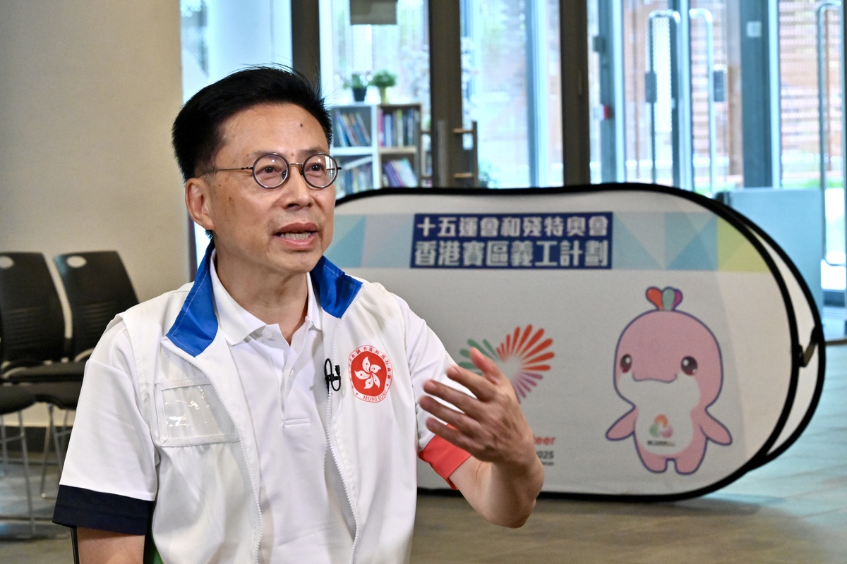 眾志成城:  林文明表示，獲委任的義工正接受訓練，過程順利。