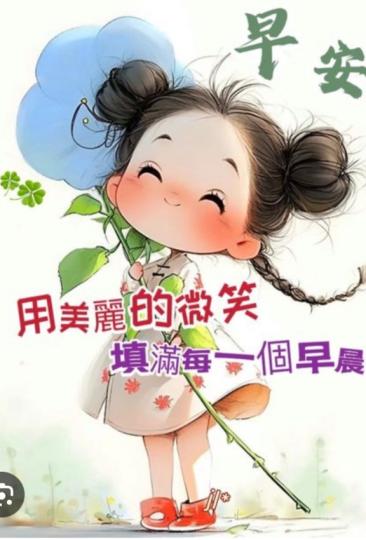 微笑
                   迎清早！...