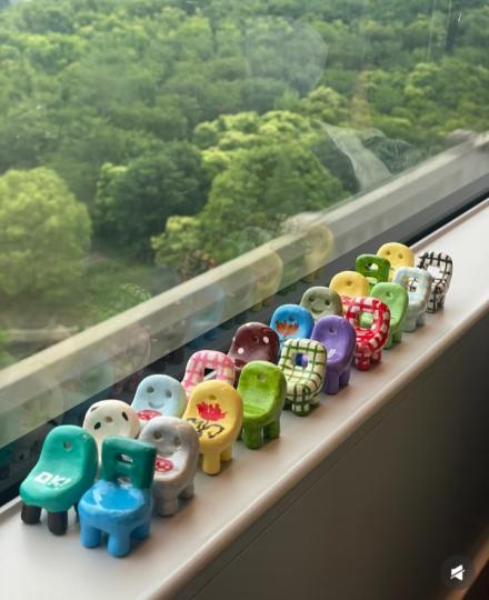 石塑粘土.漂亮的小椅子........