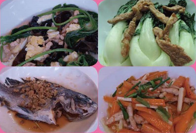 【今日買乜餸】木耳肉絲蛋花湯｜肉絲炒白菜｜梅菜蒸石蚌｜乾煸南瓜條