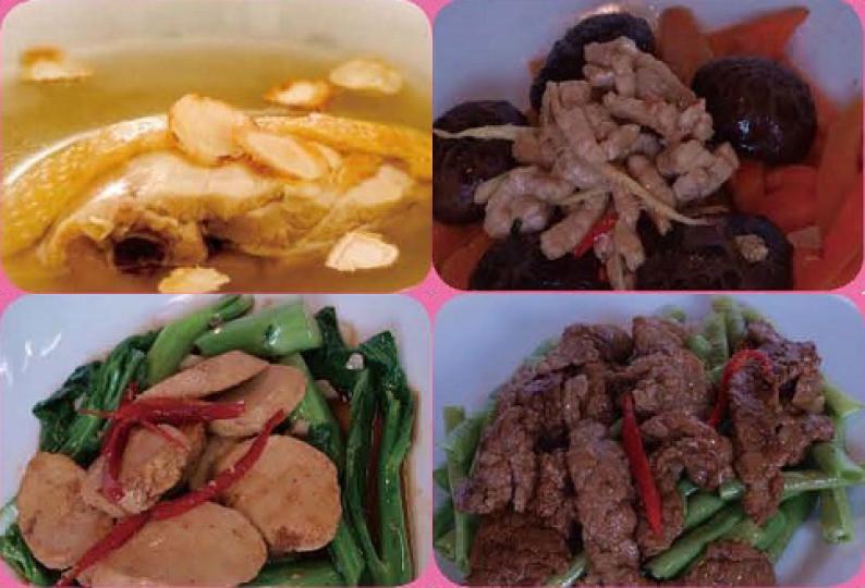 【今日買乜餸】花旗參燉雞湯｜甘筍冬菇肉絲｜芥蘭炒素肉｜白豆角炒排骨