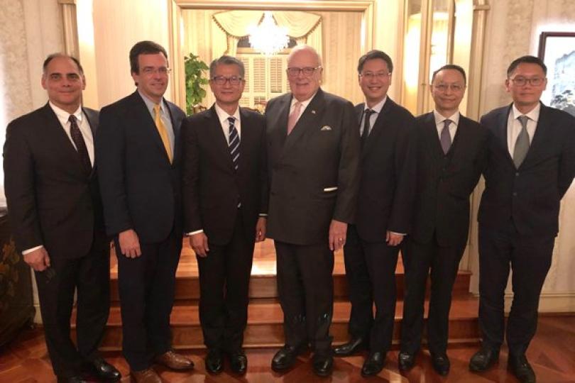 陳茂波在美介紹香港發展