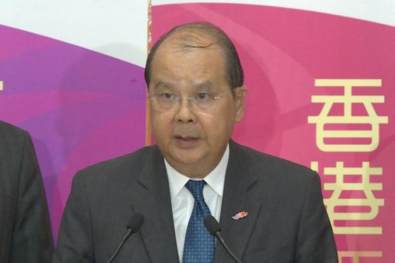 張建宗籲市民勿支援示威者