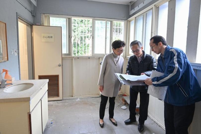 林鄭月娥視察抗疫工作