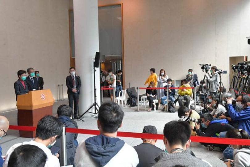 特首：警隊尊重新聞採訪自由