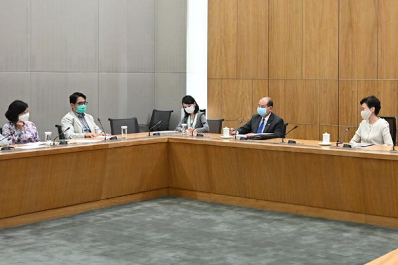 特首晤立法會議員