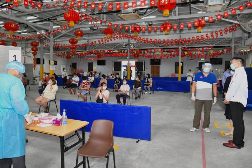 徐英偉視察離島區特別採樣中心