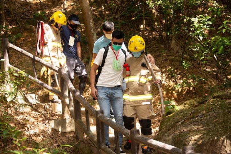 跨部門演習 模擬山火拯救