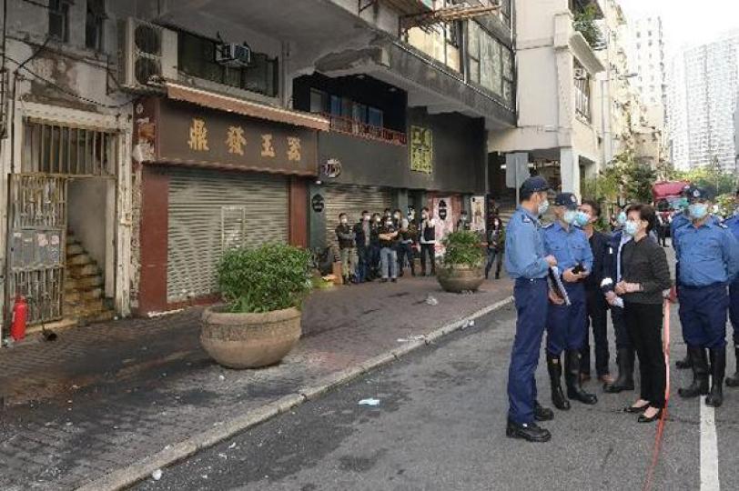 特首要求部門做好火災善後工作