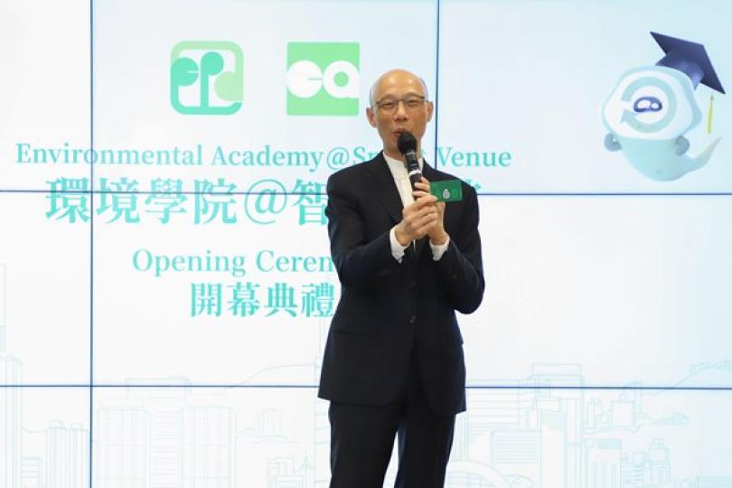 黃錦星主持環保培訓設施啟用禮