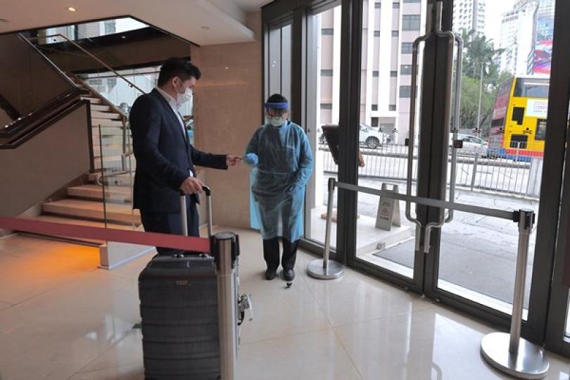 五指定檢疫酒店首日運作順暢