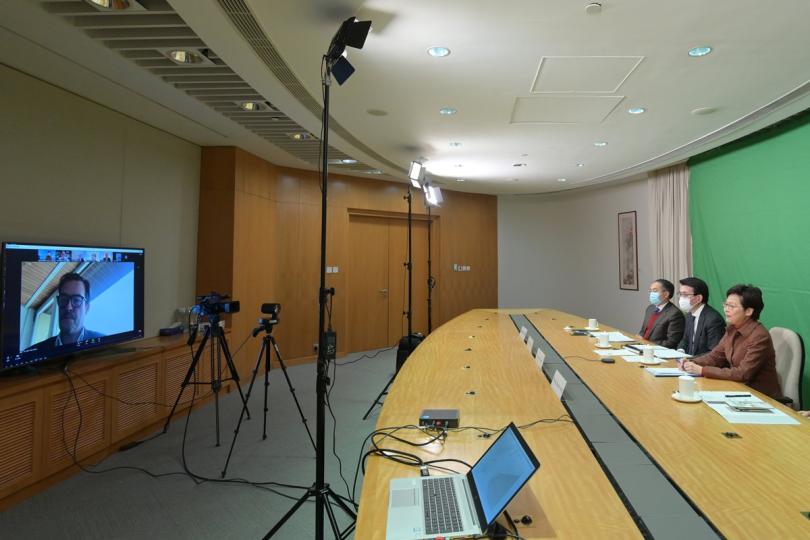 特首向歐洲商界介紹香港發展