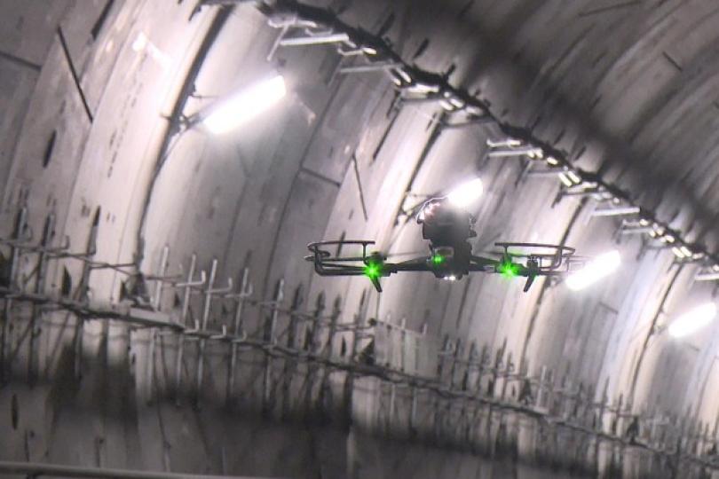 無人機隧道巡檢 助鐵路維修保養