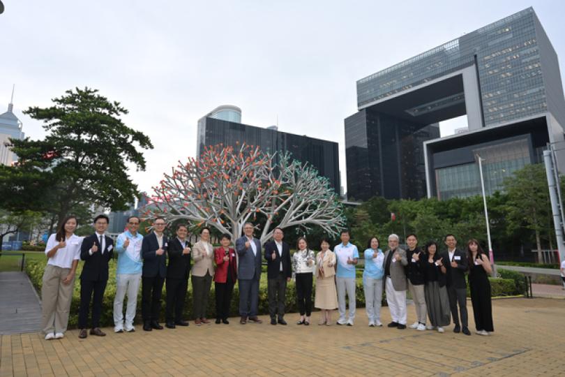 建築裝置展現全運會精神